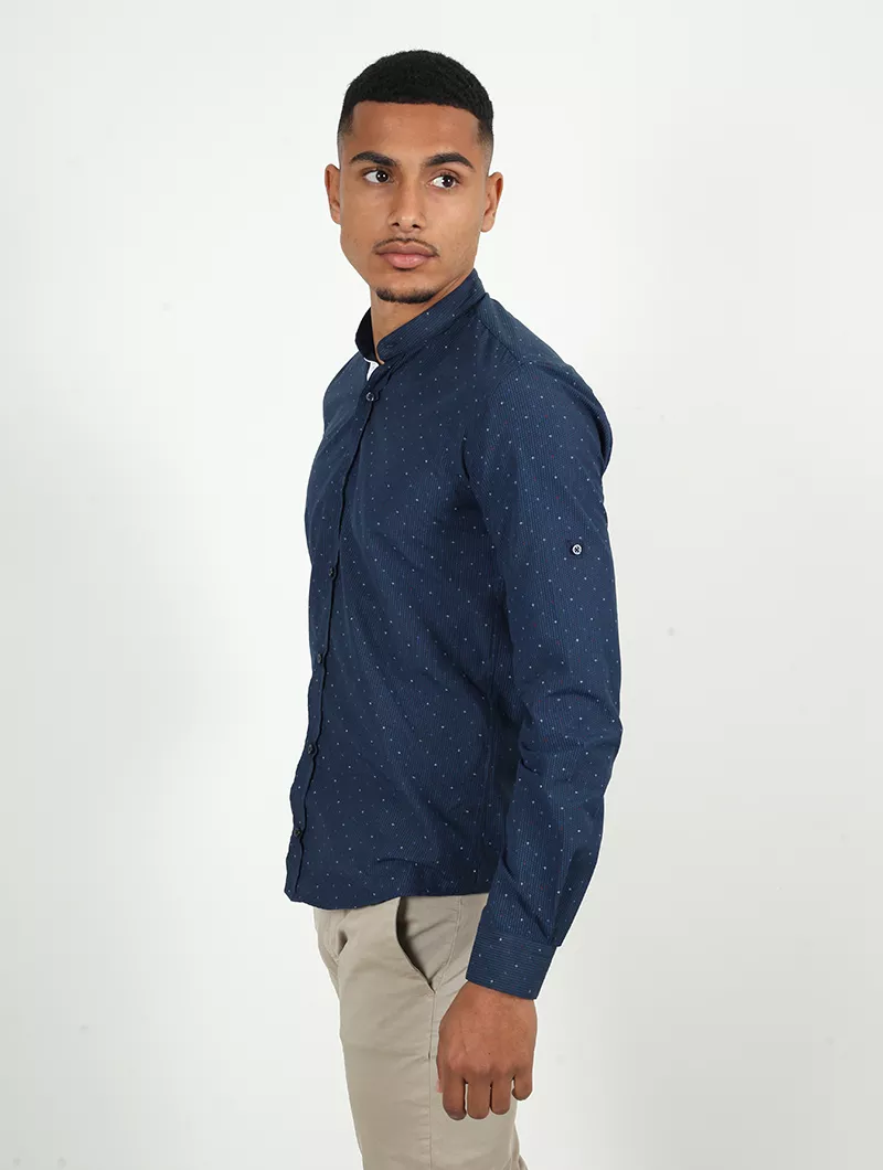 Chemise slim, manches longues